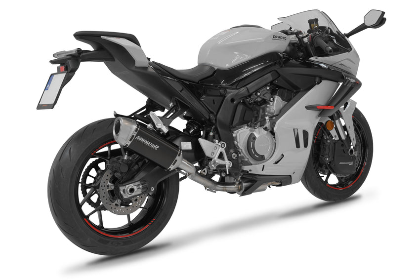 CF MOTO 675 SR-R 2024 - 2026 Full Exhaust System Collector Silencer S6 BLACK + dB killer