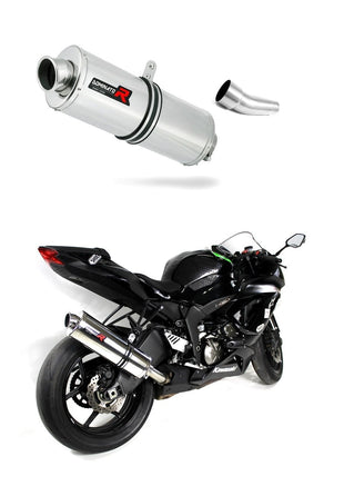 Kawasaki ZX6R 636 2009 - 2024 Exhaust Silencer Muffler OV + dB killer medium