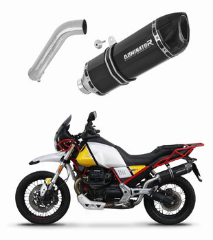 Moto Guzzi V85 TT 2019 - 2020 Exhaust Silencer Muffler HP1 BLACK + dB killer