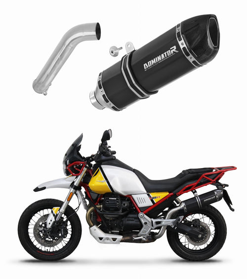 Moto Guzzi V85 TT 2019 - 2020 Exhaust Silencer Muffler HP1 BLACK + dB killer