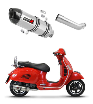 Piaggio Vespa GTS 125 2007 - 2012 Exhaust Silencer Muffler HP1 + dB killer medium