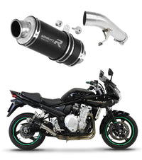 Suzuki GSF 1250 N / S BANDIT 2007 - 2016 Exhaust Silencer Muffler GP1 BLACK + dB killer medium 20 m.
