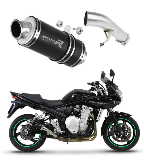 Suzuki GSF 1250 N / S BANDIT 2007 - 2016 Exhaust Silencer Muffler GP1 BLACK + dB killer medium