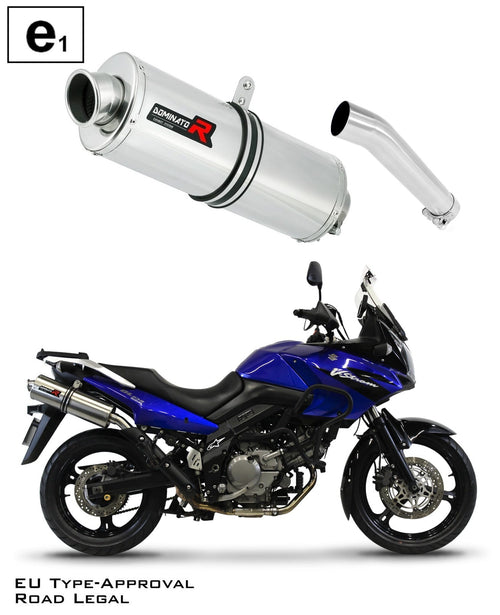 GSXR DL 650 V-STROM EU Approved Exhaust Silencer OVAL 2004 - 2006