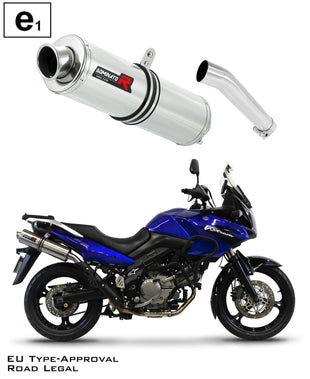 GSXR DL 650 V-STROM EU Approved Exhaust Silencer ROUND 2004 - 2006