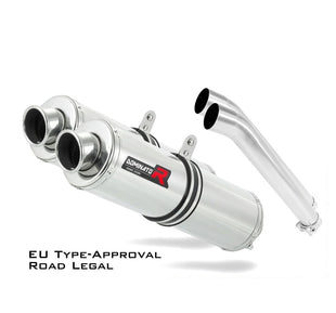 GSXR DL 1000 V-STROM EU Approved Exhaust Silencer ROUND 2002 - 2012