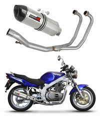 Suzuki GS 500E 1989 - 2009 Full Exhaust System Collector Silencer HP1 + dB killer medium 19 m.