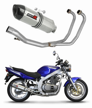 Suzuki GS 500E 1989 - 2009 Full Exhaust System Collector Silencer HP1 + dB killer medium