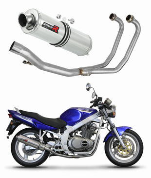 Suzuki GS 500E 1989 - 2009 Full Exhaust System Collector Silencer ST + dB killer medium