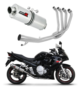 Suzuki GSXF 650 2007 - 2016 Full Exhaust System Collector Silencer OV + dB killer