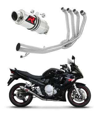 Suzuki GSXF 650 2007 - 2016 Full Exhaust System Collector Silencer GP1 + dB killer