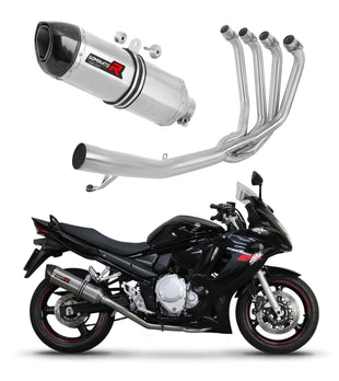 Suzuki GSXF 650 2007 - 2016 Full Exhaust System Collector Silencer HP1 + dB killer