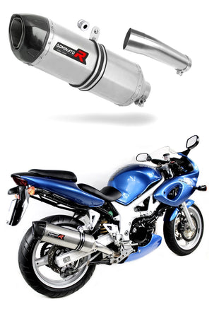 Suzuki SV 650 S 1999 - 2002 Exhaust Silencer Muffler HP1 + dB killer medium
