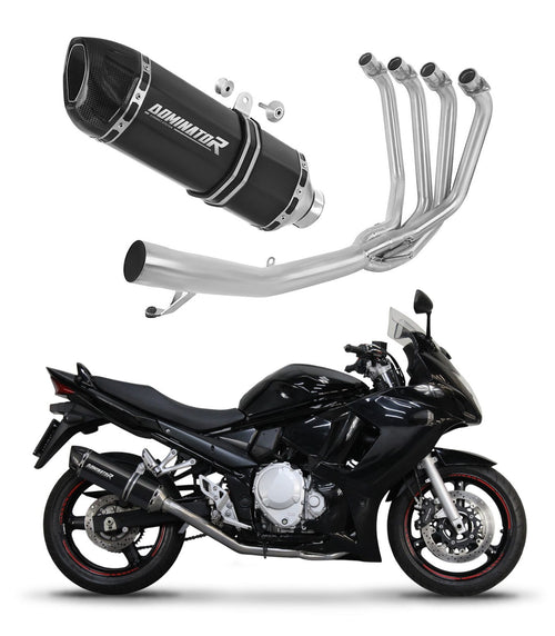 Suzuki GSX 1250 FA 2010 - 2016 Full Exhaust System Collector Silencer HP1 BLACK + dB killer