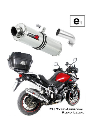 DL 1000 V-STROM EU Approved Exhaust Silencer ROUND 2014 - 2016