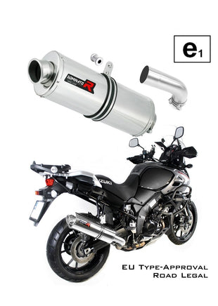 Suzuki DL 1000 V-STROM EU Approved Exhaust Silencer OVAL 2017 - 2020