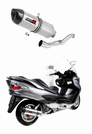 Suzuki BURGMAN 400 2007 - 2016 Exhaust Silencer Muffler HP1 + dB killer medium