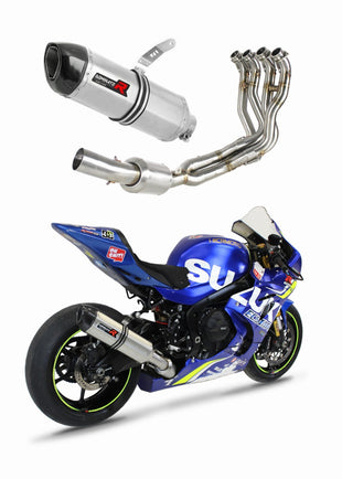 Suzuki GSXR 1000 2017 - 2021 Full Exhaust EX System Collector Silencer HP1 + dB killer medium