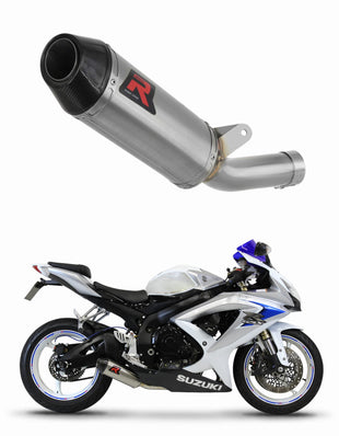 Suzuki GSXR 750 K8 K9 L0 2008 - 2010 Exhaust Silencer Muffler HP3 LOW LEVEL + dB killer medium