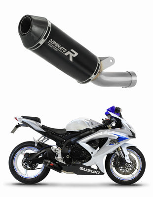 Suzuki GSXR 750 K8 K9 L0 2008 - 2010 Exhaust Silencer Muffler HP3 BLACK LOW LEVEL + dB killer medium