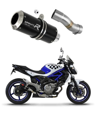 Suzuki SFV 650 GLADIUS 2009 - 2015 Exhaust Silencer Muffler GP BLACK + dB killer medium
