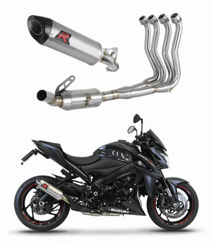 Suzuki GSX-S 1000 / F 2015 - 2020 Full Exhaust System Collector Silencer HP8 + dB killer medium