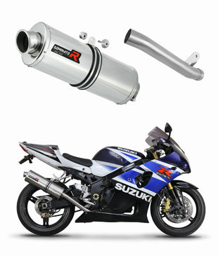Suzuki GSXR 1000 K1 - K4 2001 - 2004 Exhaust Silencer Muffler Slip-on OV + dB killer medium