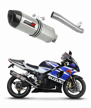 Suzuki GSXR 1000 K1 - K4 2001 - 2004 Exhaust Silencer Muffler Slip-on HP1 + dB killer medium