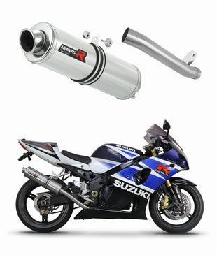 Suzuki GSXR 1000 K1 - K4 2001 - 2004 Exhaust Silencer Muffler Slip-on ST + dB killer medium