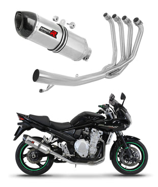 Suzuki GSF 1250 N / S BANDIT 2007 - 2016 Full Exhaust System Collector Silencer HP1 + dB killer medium