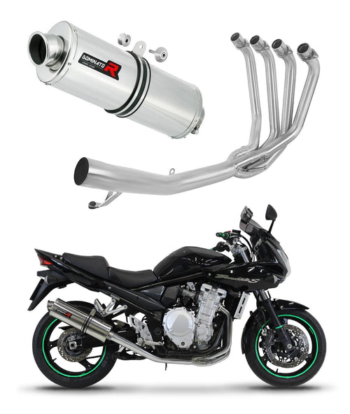 Suzuki GSF 650 BANDIT N / S 2007 - 2016 Full Exhaust System Collector Silencer OV + dB killer medium