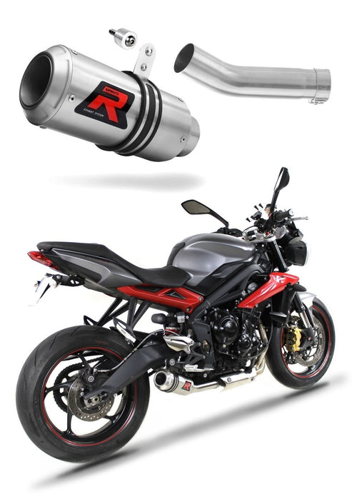 Triumph STREET TRIPLE 675 R / S / RS 2013 - 2016 Exhaust Silencer Muffler GP + dB killer medium