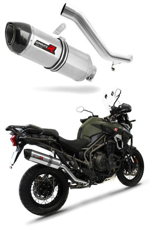 Triumph TIGER EXPLORER 1200 XC XR 2016 - 2017 Exhaust Silencer Muffler HP1 + dB killer medium