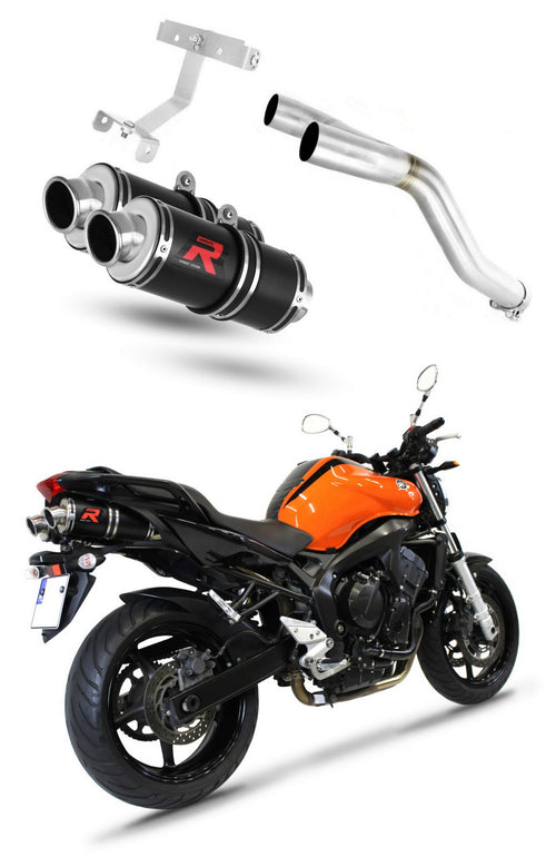 Yamaha FZ6 FAZER 600 S1 2004 - 2010 Exhaust Silencer Muffler GP1 BLACK + dB killer medium
