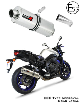 FZ 8 N / FZ8 S FAZER EU Approved Exhaust Silencer OVAL 2010 - 2016