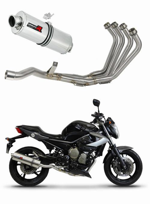 Yamaha XJ 6N S F 2009 - 2016 Full Exhaust System Collector Silencer OV + dB killer medium