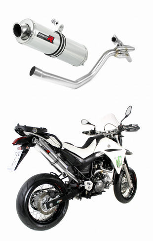 Yamaha XT 660 X 2004 - 2016 side manifold 2 in 1 Exhaust Silencer Muffler ST + dB killer medium