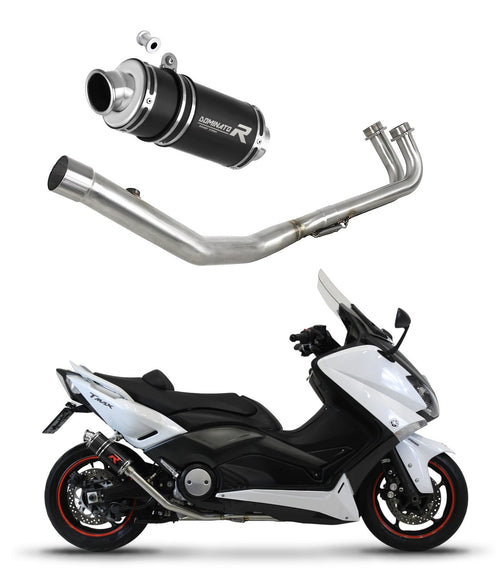 Yamaha XP 530 T-MAX 2012 - 2016 Full Exhaust System Collector Silencer GP1 BLACK + dB killer medium