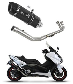 Yamaha XP 530 T-MAX 2012 - 2016 Full Exhaust System Collector Silencer HP1 BLACK + dB killer medium