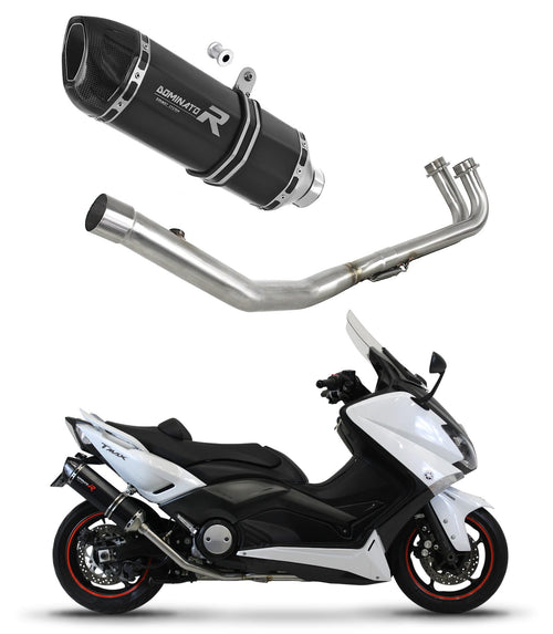 Yamaha XP 530 T-MAX 2012 - 2016 Full Exhaust System Collector Silencer HP1 BLACK + dB killer medium
