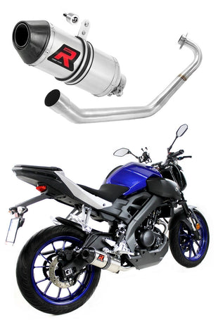 Yamaha MT 125 2014 - 2019 Full Exhaust System Collector Silencer HP3 + dB killer medium
