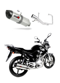 Yamaha YBR 125 2009 - 2018 Full Exhaust System Collector Silencer HP1 + dB killer medium 20 m.
