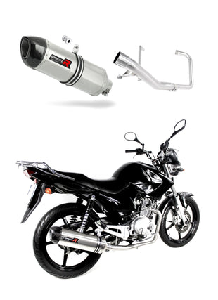 Yamaha YBR 125 2009 - 2018 Full Exhaust System Collector Silencer HP1 + dB killer medium