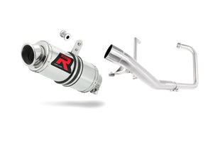 Yamaha YBR 125 2000 - 2008 Full Exhaust System Collector Silencer GP1 + dB killer medium