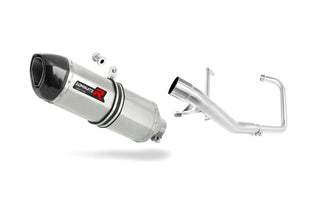 Yamaha YBR 125 2000 - 2008 Full Exhaust System Collector Silencer HP1 + dB killer medium