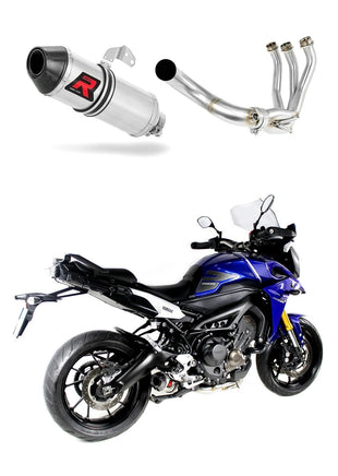 Yamaha MT 09 TRACER 900 2015 - 2020 Full Exhaust System Collector Silencer HP3 + dB killer medium