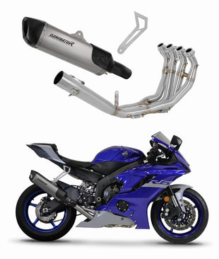 Yamaha YZF R6 2017 - 2023 Full Exhaust System Silencer Titanium HP6 + db killer
