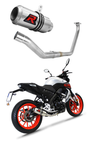 Yamaha MT 125 2020 Full Exhaust System Collector Silencer GP + dB killer medium