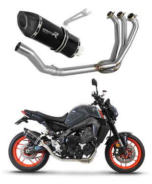 Yamaha MT 09 2021 - 2023 Full Exhaust System Collector Silencer HP5 BLACK + dB killer medium