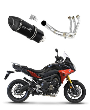 Yamaha MT 09 TRACER 900 2015 - 2020 Full Exhaust System Collector Silencer HP5 BLACK + dB killer medium